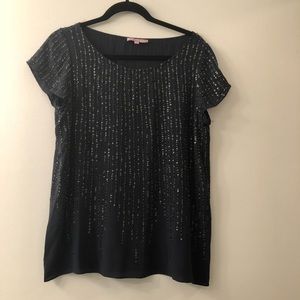 Navy sequin top from Calypso